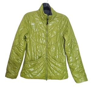 Athleta Fleece-Lined Puffer Jacket Chartreuse Green Women's size Medium